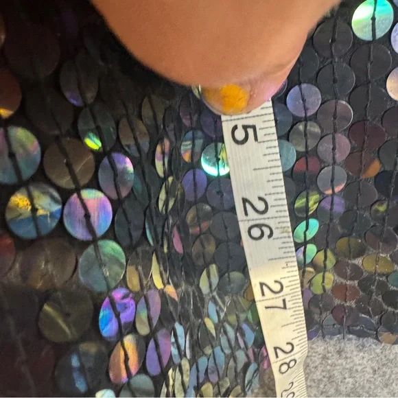 Diane Gilman 100%‎ silk sequins jacket L NWT - Picture 5 of 16